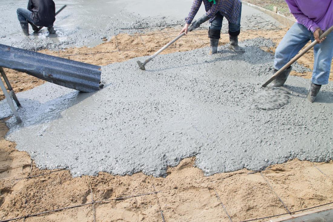 This is a picture of concrete flatwork services.